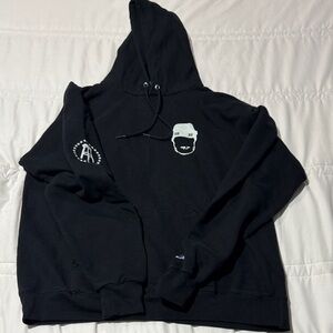 Champion Barstool Sports Brand Hockey Men's Black Hoodie large
